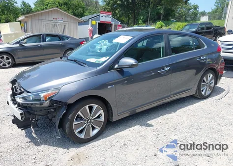 2017 Hyundai Ioniq Hybrid Limited from USA, damaged, VIN KMHC85LC1HU049331